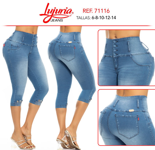 JEANS CARGO COLOMBIANO LEVANTA COLA