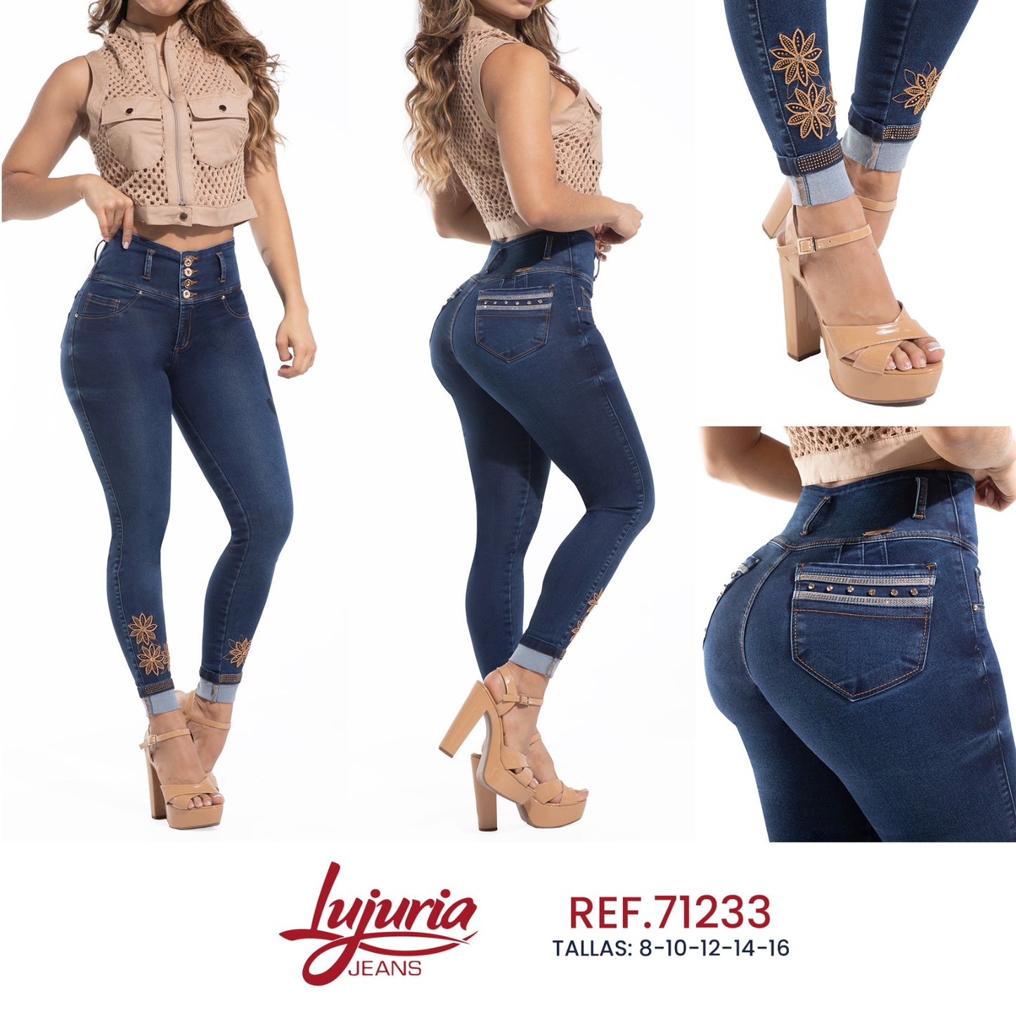 JEANS COLOMBIANOS LEVANTA COLA.